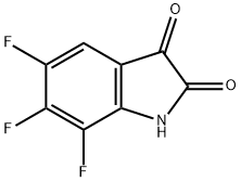 5,6,7-トリフルオロインドリン-2,3-ジオン 化学構造式