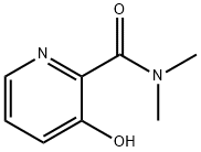 3-ヒドロキシ-N,N-ジメチル-2-ピリジンカルボアミド 化学構造式