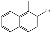 1-メチル-2-ナフトール 化学構造式