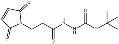 3-(MALEIMIDOPROPANE-1-CARBONYL-1-(TERT-BUTYL)CARBAZATE Struktur