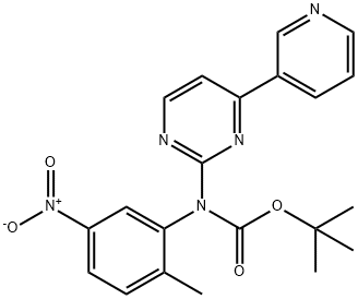 N-(2-METHYL-5-NITROPHENYL)-N-[4-PYRIDIN-3-YL-PYRIMIDIN-2-YL]-T-BOC 化学構造式