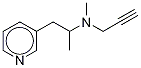 N,a-Dimethyl-N-2-propynyl-(3-pyridinyl)ethanamine Struktur
