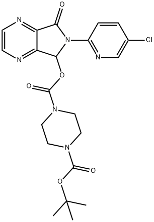 N-Boc-N-desmethyl Zopiclone Structure