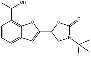 3-tert-Butyl-5-[7-(hydroxyethyl)-2-benzofuranyl]-2-oxazolidinone(Mixture of Diastereomers) Struktur