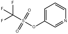 トリフルオロメタンスルホン酸3-ピリジル 化学構造式