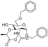 苄基N-乙酰基-6-O-苄基-Α-D-胞壁酸甲酯, 107671-54-5, 结构式