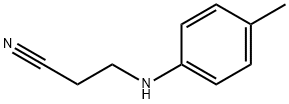 3-(对甲苯胺基)丙腈, 1077-24-3, 结构式