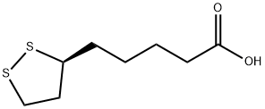 5-[(3S)-Dithiolan-3-yl]pentanoic acid Struktur
