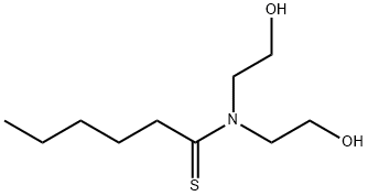 Hexanethioamide,  N,N-bis(2-hydroxyethyl)- Structure
