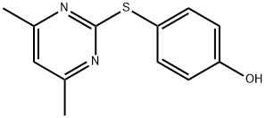 4-[(4,6-二甲基嘧啶-2-基)硫代]苯酚,107718-34-3,结构式