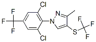 1-[2,6-Dichloro-4-(trifluoromethyl)phenyl]-3-methyl-4-(trifluoromethylthio)-1H-pyrazole Structure
