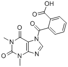 7-(1,3-ジヒドロ-3-オキソイソベンゾフラン-1-イル)-3,7-ジヒドロ-1,3-ジメチル-1H-プリン-2,6-ジオン 化学構造式
