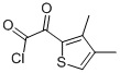 2-Thiopheneacetyl chloride, 3,4-dimethyl-alpha-oxo- (9CI) Structure