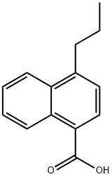 4-丙基-1-萘甲酸 结构式