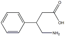 4-アミノ-3-フェニルブタン酸 化学構造式