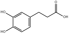 3,4-二羟基苯丙酸,1078-61-1,结构式