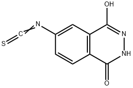 2,3-二氢-6-异硫氰酸基-1,4-酞嗪二酮[用于化学发光物的高效液相色谱标记试剂], 107807-39-6, 结构式