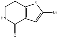 2-bromo-6,7-dihydrothieno[3,2-c]pyridin-4(5H)-one Struktur