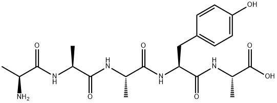 H-ALA-ALA-ALA-TYR-ALA-OH Structure