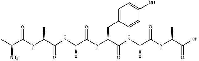 H-ALA-ALA-ALA-TYR-ALA-ALA-OH Structure