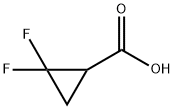 2,2-ジフルオロシクロプロパンカルボン酸 化学構造式