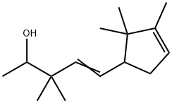 3,3-Dimethyl-5-(2,2,3-trimethyl-3-cyclopenten-1-yl)-4-penten-2-ol Struktur