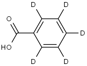 (2,3,4,5,6-2H5)安息香酸 化学構造式