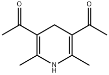 3,5-ジアセチル-2,6-ジメチル-1,4-ジヒドロピリジン 化学構造式