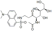 2-dansylaminoethyl-N-acetylgalactosamine Struktur
