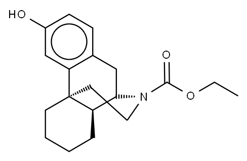 N-Desmethyl N-Ethoxycarbonyl Dextrorphan Structure