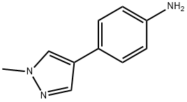 4-(1-メチル-1H-ピラゾール-4-イル)アニリン 化学構造式