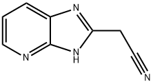 2-(3H-咪唑并[4,5-B]吡啶-2-基)乙腈 结构式