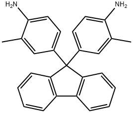 9,9-BIS(4-AMINO-3-METHYLPHENYL)FLUORENE Struktur