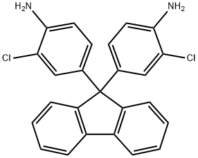 4,4'-(9H-Fluoren-9-ylidene)bis(2-chlorobenzenamine) Struktur