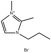 1,2‐ジメチル‐3‐プロピルイミダゾリウムブロミド 化学構造式