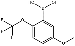 5-メトキシ-2-(トリフルオロメトキシ)フェニルボロン酸 化学構造式