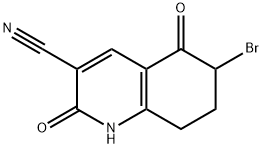 6-BROMO-2,5-DIOXO-1,2,5,6,7,8-HEXAHYDROQUINOLINE-3-CARBONITRILE Struktur