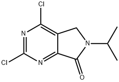 2,4-ジクロロ-6-イソプロピル-5H-ピロロ[3,4-D]ピリミジン-7(6H)-オン 化学構造式