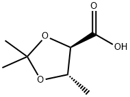1,3-Dioxolane-4-carboxylicacid,2,2,5-trimethyl-,(4R-trans)-(9CI) 结构式
