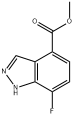 1H-Indazole-4-carboxylic acid, 7-fluoro-, Methyl ester Structure