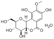 岩白菜素一水合物, 108032-11-7, 结构式