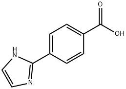 4-(1H-イミダゾール-2-イル)安息香酸 化学構造式