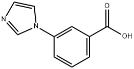 3-(1H-イミダゾール-1-イル)安息香酸 化学構造式