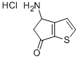 4-アミノ-4,5-ジヒドロ-6H-シクロペンタ[B]チオフェン-6-オン塩酸塩 化学構造式