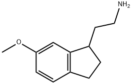 rac-2,3-Dihydro-6-methoxy-1H-indene-1-ethanamine Structure