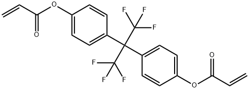 4,4'-(HEXAFLUOROISOPROPYLIDENE) DIPHENYL DIACRYLATE Structure