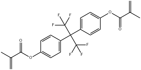 4,4'-(HEXAFLUOROISOPROPYLIDENE)DIPHENYL DIMETHACRYLATE Structure