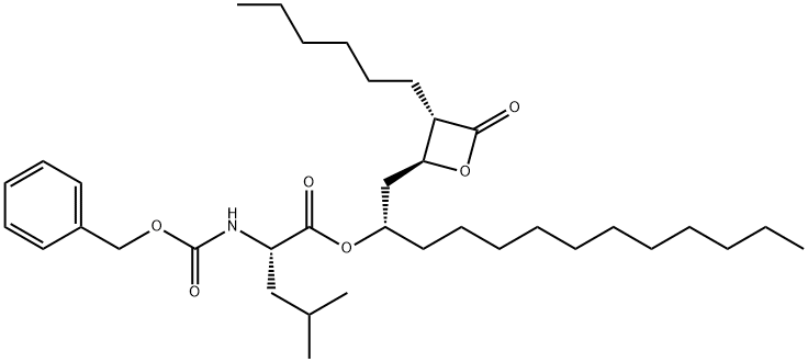 N-Deformyl-N-benzyloxycarbonyl Orlistat Structure