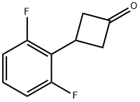 3-(2,6-difluorophenyl)cyclobutan-1-one Struktur