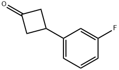 3-(3-fluorophenyl)cyclobutan-1-one Struktur